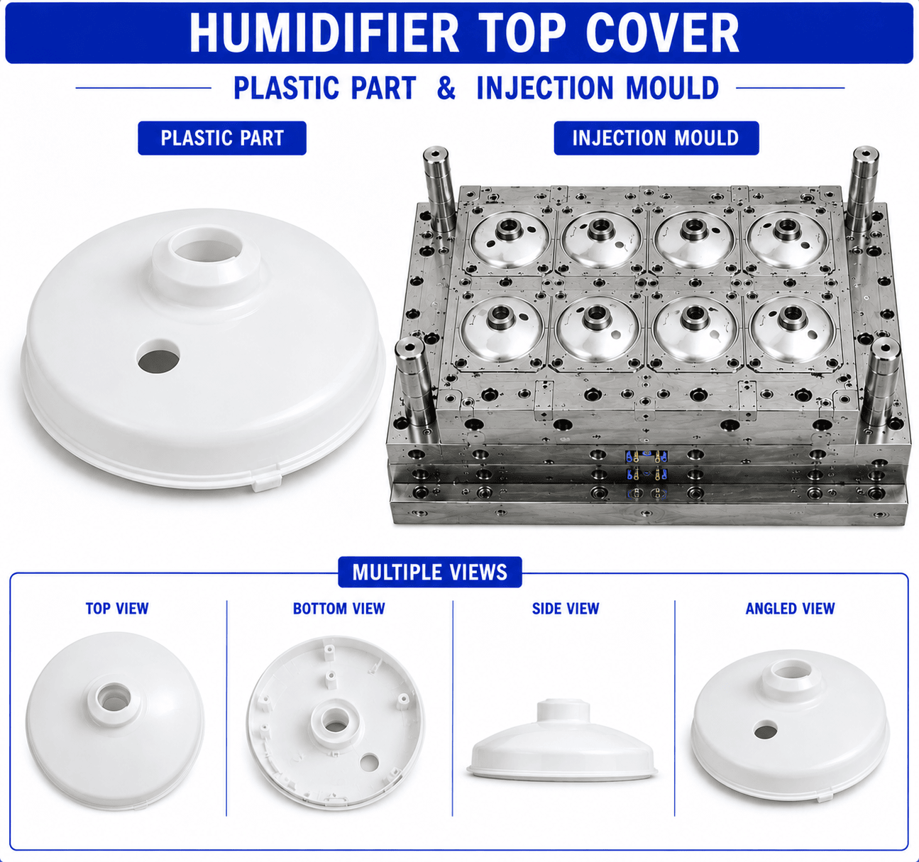 Humidifier Plastic Top Cover Mould and Moulding Service